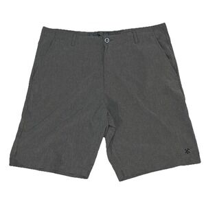 Dixxon Shorts Men 38x10 Gray Stretch Chino Lightweight Performance Outdoor